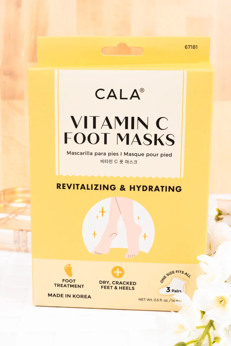 3 Pairs Vitamin C Moisturizing Foot Mask Socks