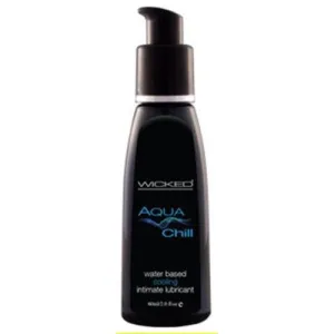 Aqua Chill Water-Based Cooling Sensation Lubricant 2 Oz.