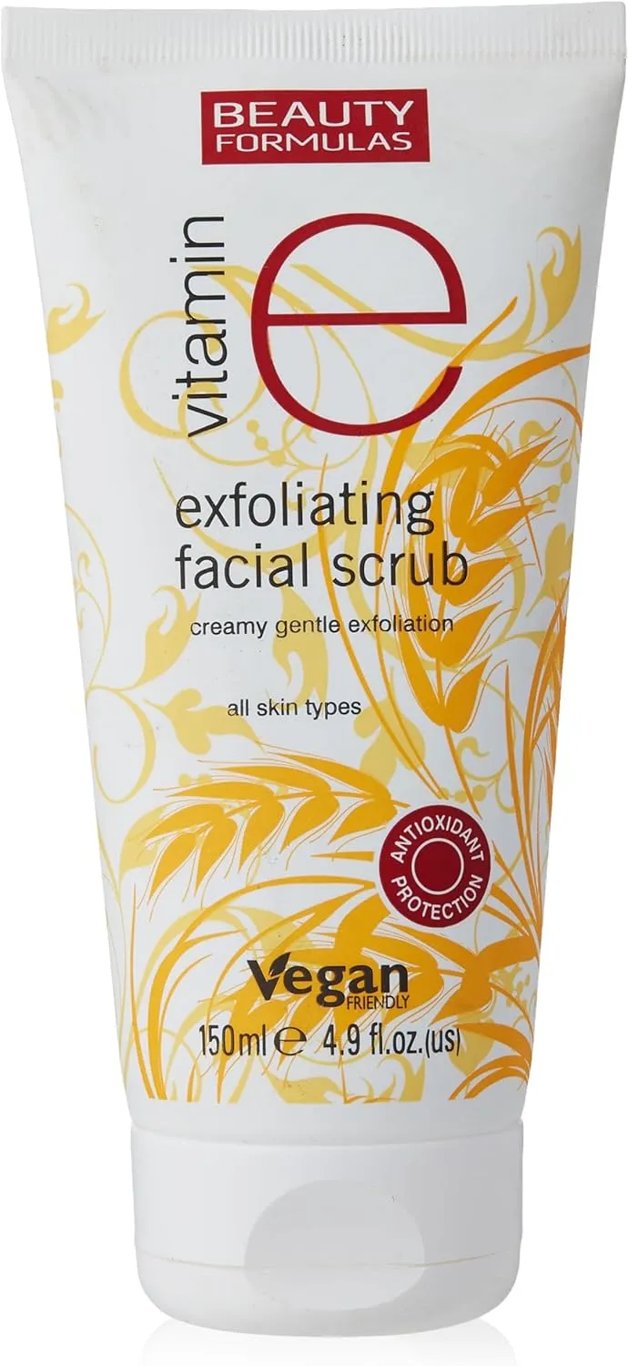 Beauty Formulas Vitamin E Exfoliating Facial Scrub 150ml