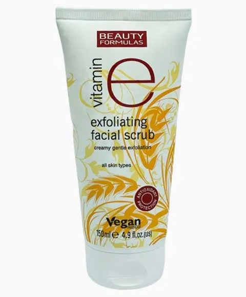 Beauty Formulas Vitamin E Exfoliating Facial Scrub 150ml