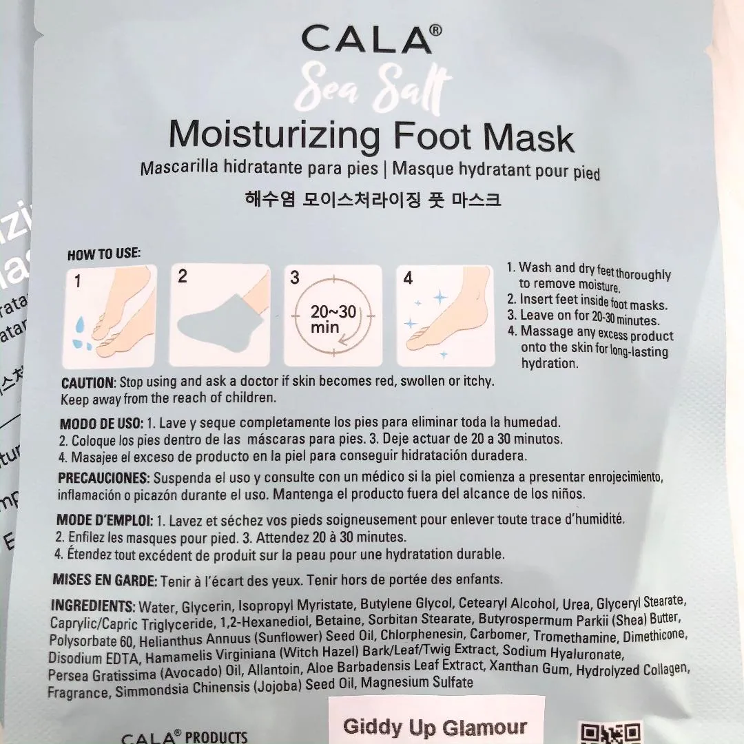 CALA | Sea Salt Moisturizing Foot Mask