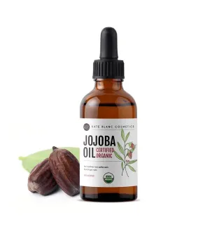 Jojoba Oil for Hair, Face & Skin. Gua Sha Oil for Face Massage & Dermaplaning (2Oz, Organic, 100% Pure, Natural)