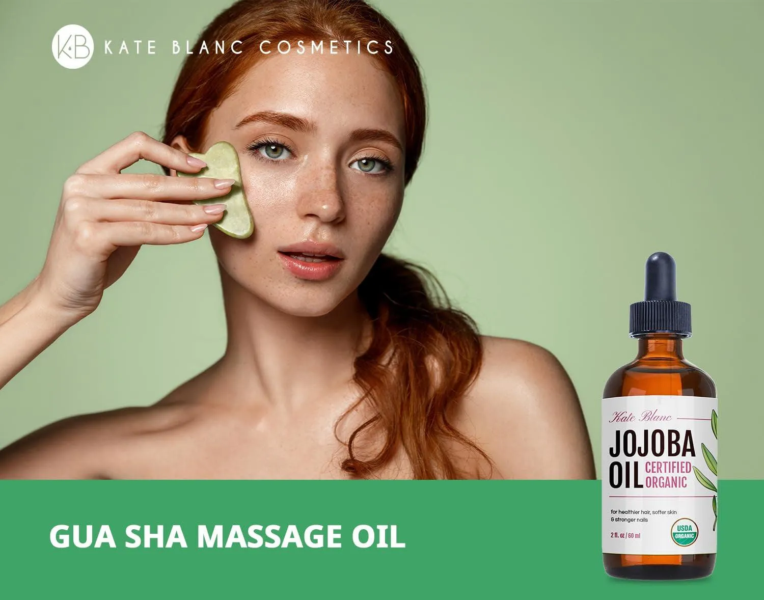 Jojoba Oil for Hair, Face & Skin. Gua Sha Oil for Face Massage & Dermaplaning (2Oz, Organic, 100% Pure, Natural)