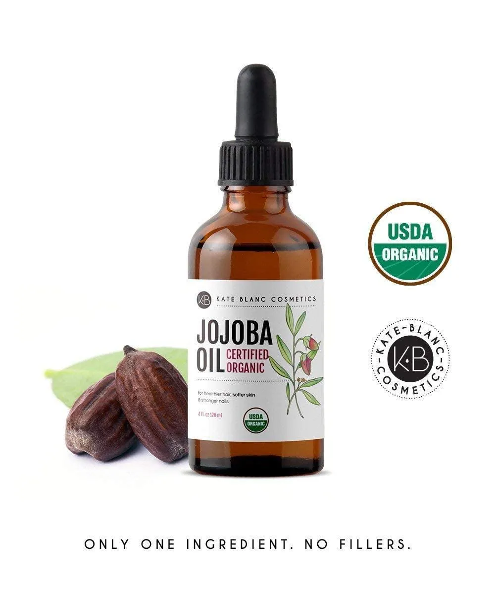 Jojoba Oil for Hair, Face & Skin. Gua Sha Oil for Face Massage & Dermaplaning (2Oz, Organic, 100% Pure, Natural)