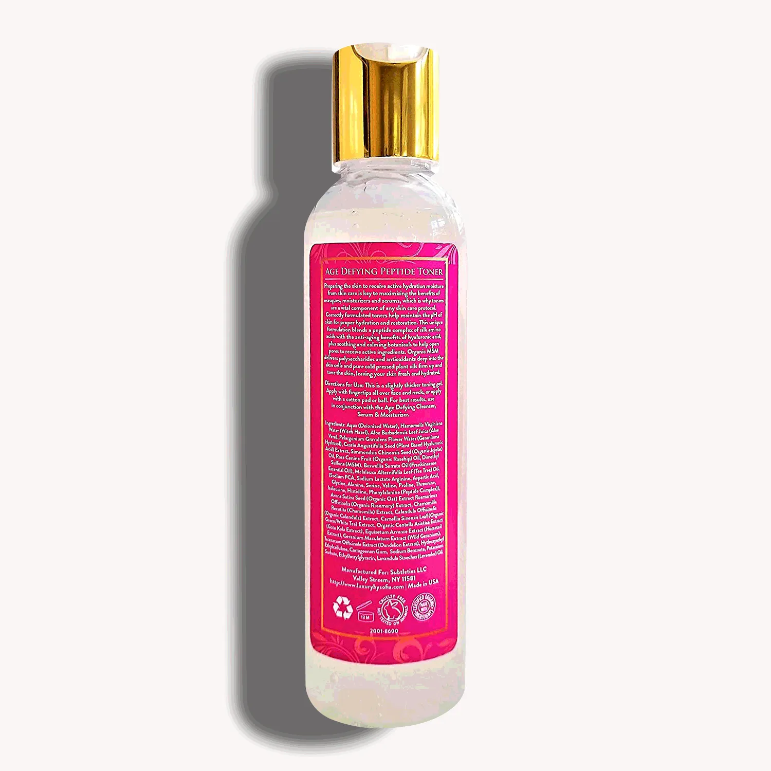 Organic Age Defying Peptide Toner