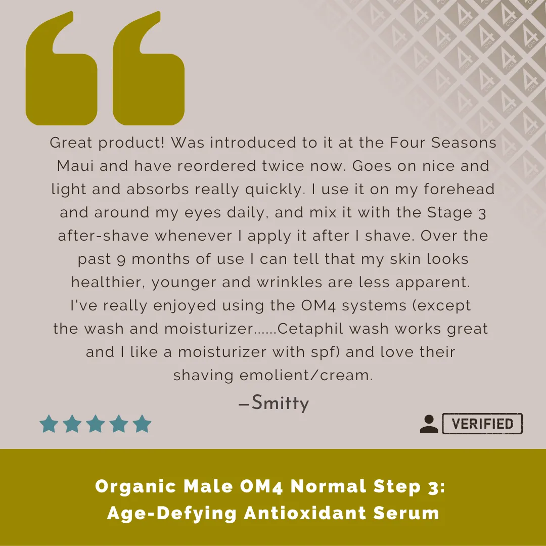 Organic Male OM4 Normal Step 3: Age-Defying Antioxidant Serum