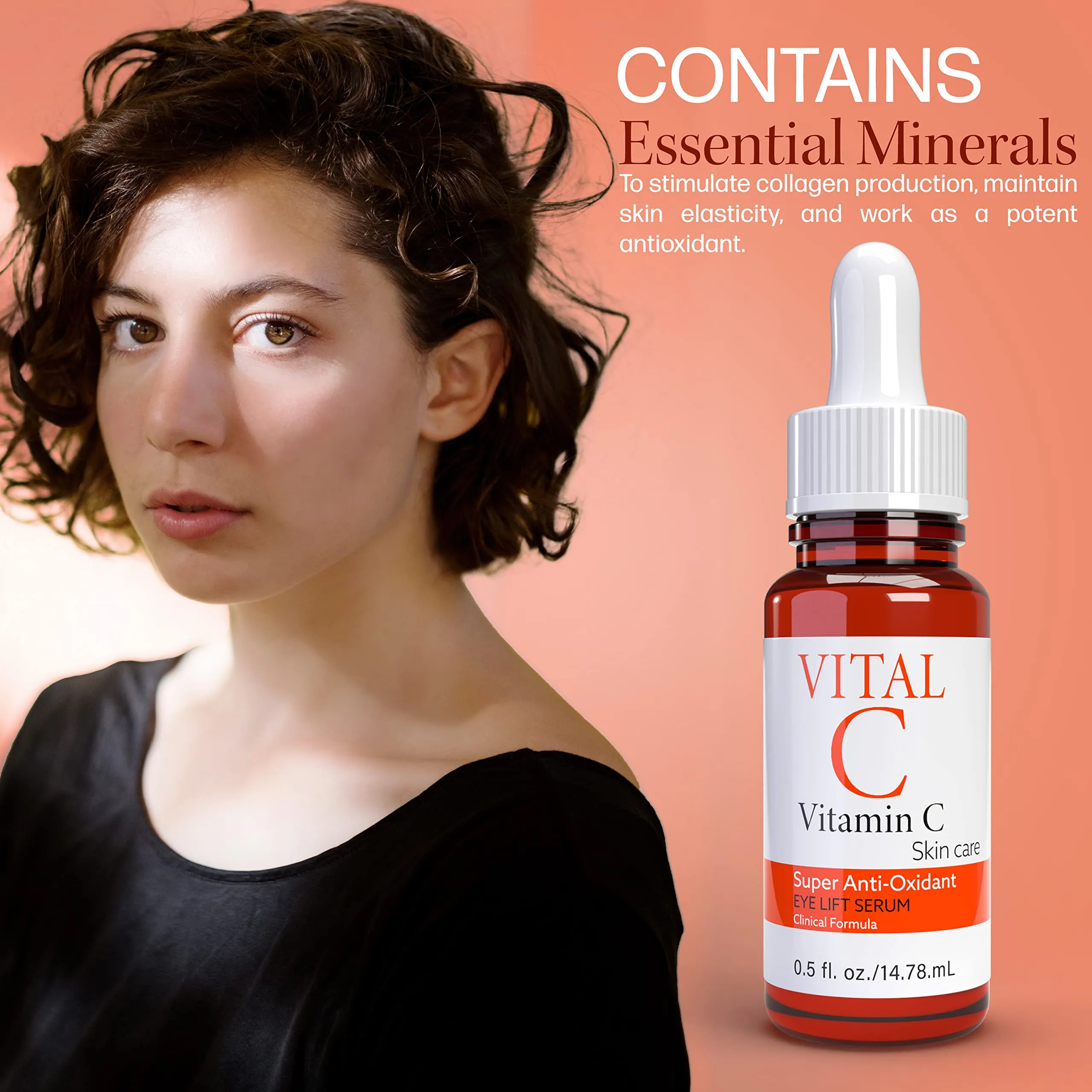 Vital C Vitamin C Serum for Eyes Lift Serum, 0.5 Fl Oz (2 Pack)