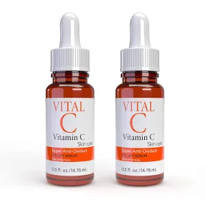 Vital C Vitamin C Serum for Eyes Lift Serum, 0.5 Fl Oz (2 Pack)